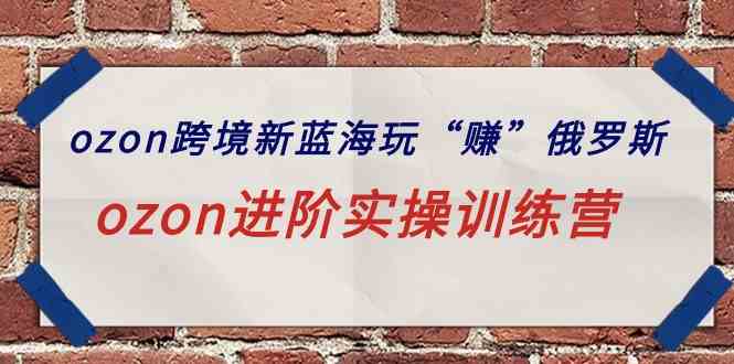 （9800期）ozon跨境新蓝海玩“赚”俄罗斯，ozon进阶实操训练营-沐涵网络科技