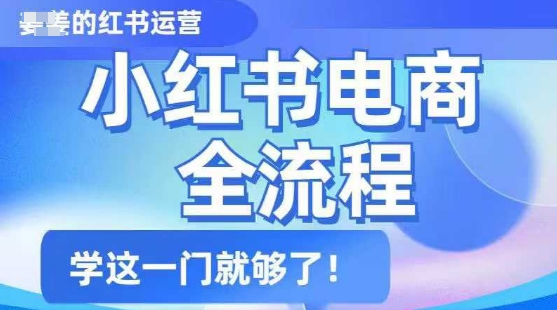 小红书电商全流程，精简易懂，从入门到精通，学这一门就够了-沐涵网络科技