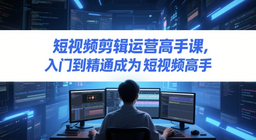 短视频剪辑运营高手课，入门到精通成为短视频高手-沐涵网络科技