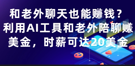 和老外聊天也能挣钱？利用AI工具和老外陪聊挣美金，时薪可达20刀-沐涵网络科技