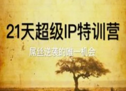 21天超级IP特训营，屌丝逆袭的唯一机会-沐涵网络科技