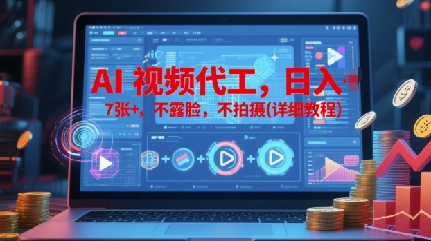 AI视频代工，日入7张+，不露脸，不拍摄(详细教程)-沐涵网络科技