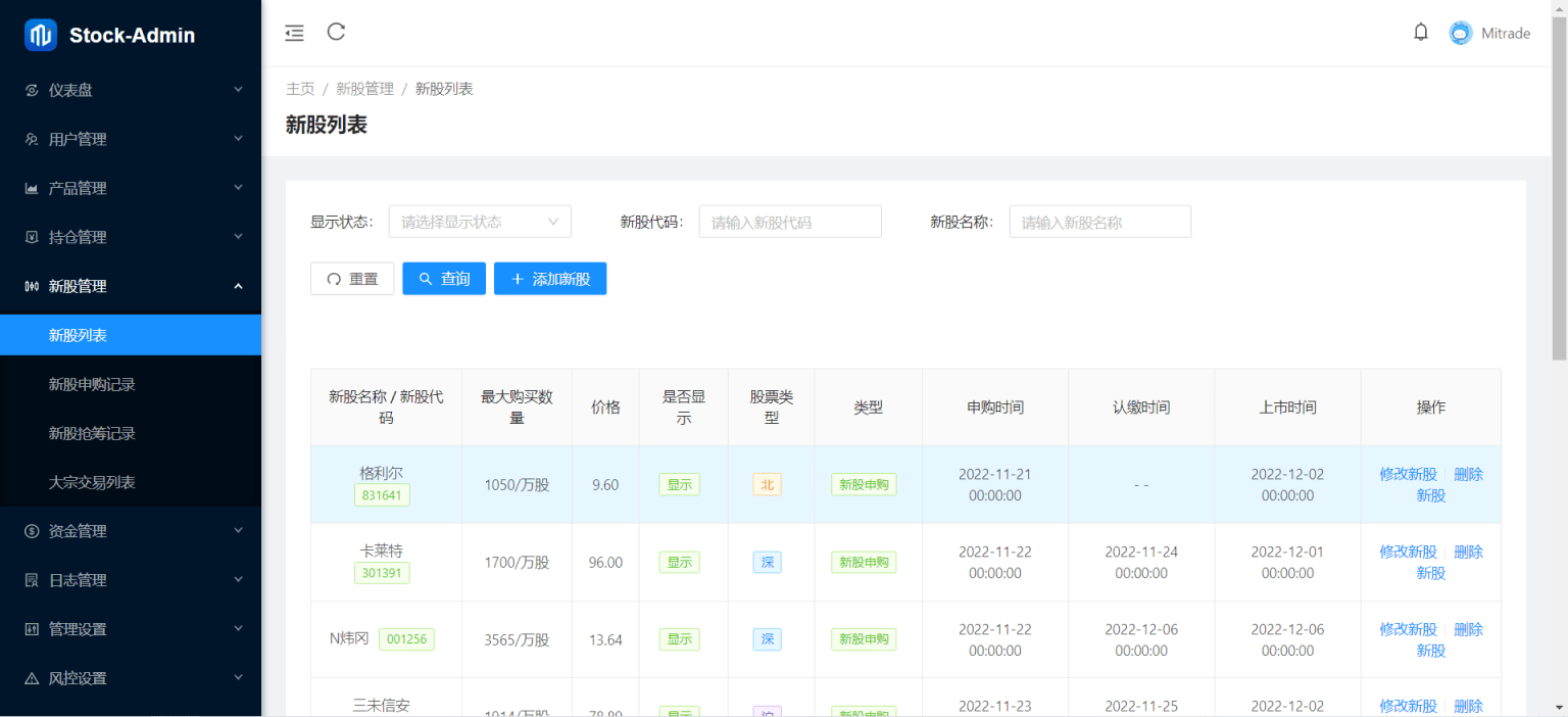 香港股票源码 新股申购系统源码 附视频搭建教程-沐涵网络科技