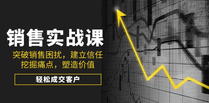 （14297期）销售实战课，突破销售困扰，建立信任，挖掘痛点，塑造价值，轻松成交客户-沐涵网络科技