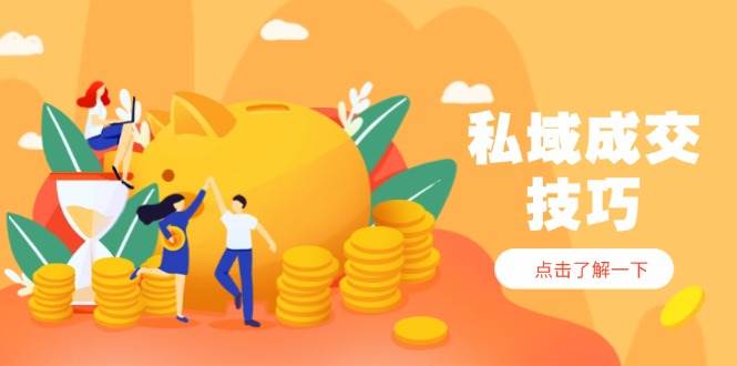（14601期）私域成交技巧，帮你从入门到精通，破解四大痛点，快速变现，轻松收钱-沐涵网络科技
