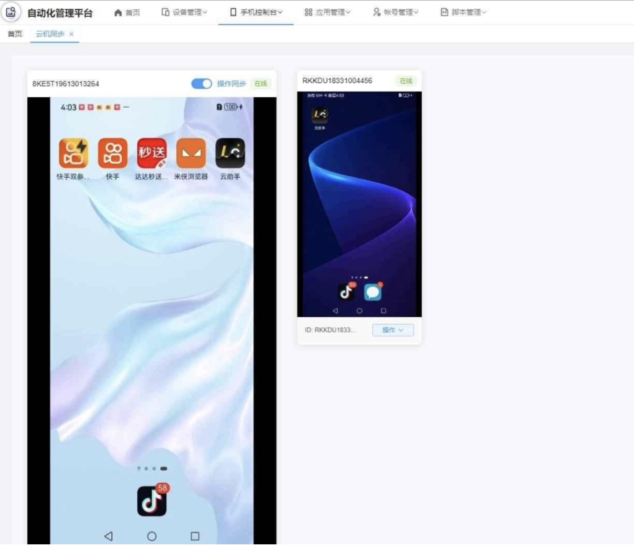 云手机群控系统源码 云手机多开群控 自动化管理程序源码-沐涵网络科技