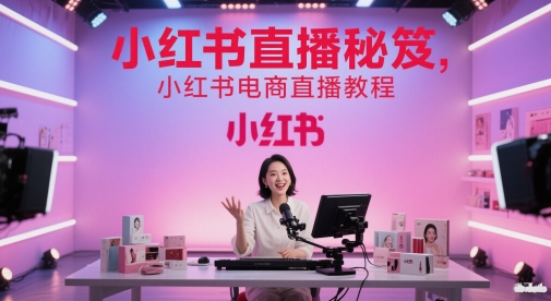 小红书直播秘笈，小红书电商直播教程-沐涵网络科技