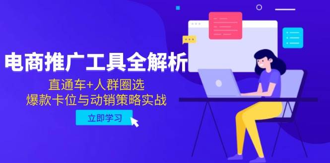 （14869期）电商推广工具全解析，直通车+人群圈选，爆款卡位与动销策略实战-沐涵网络科技