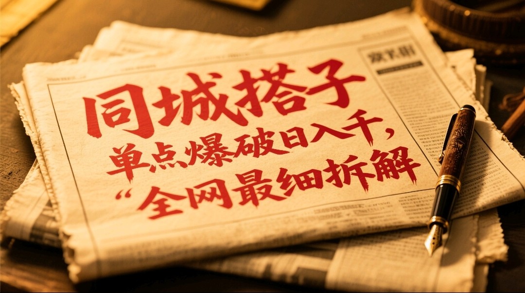 同城搭子群19.9单点爆破日入千，搭子组局月入万，全网最细拆解-沐涵网络科技