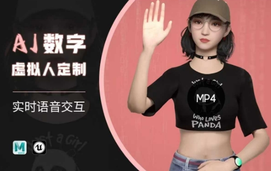Ai数字人虚拟(智能体)实时语音交互特训营，​自行定制超写实角色AI数字人交互技术-沐涵网络科技