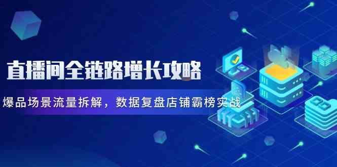 直播间全链路增长攻略，爆品场景流量拆解，数据复盘店铺霸榜实战-沐涵网络科技