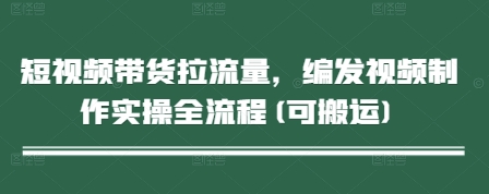 短视频带货拉流量，编发视频制作实操全流程(可搬运)-沐涵网络科技